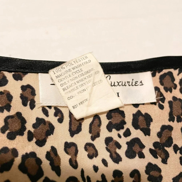 Natori Leopard Print Robe Kimono and Nightgown Womens Size 1X - Picture 10 of 16